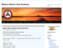 Tablet Screenshot of modernwarriorartsacademy.com